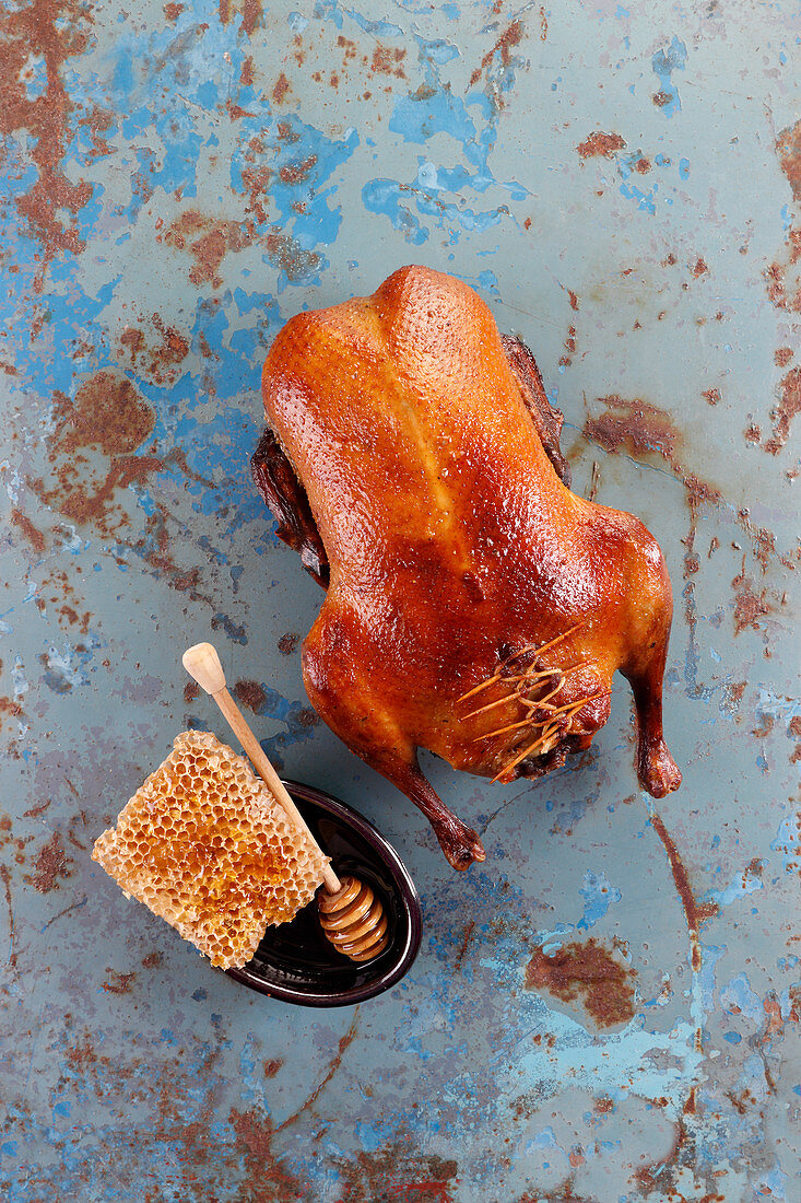 Roasted duck with honey glaze