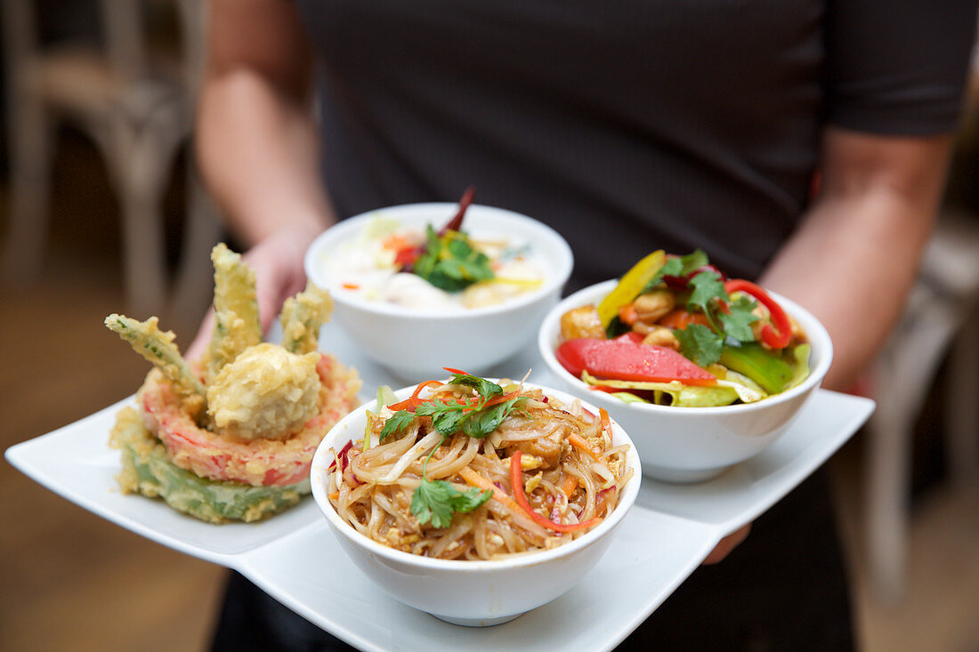 Thai street food platter