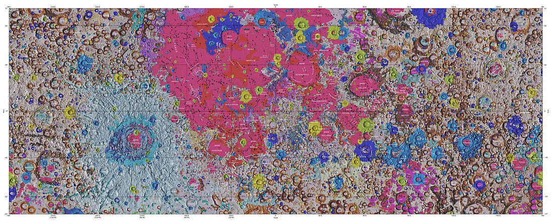 Unified geologic map of the Moon