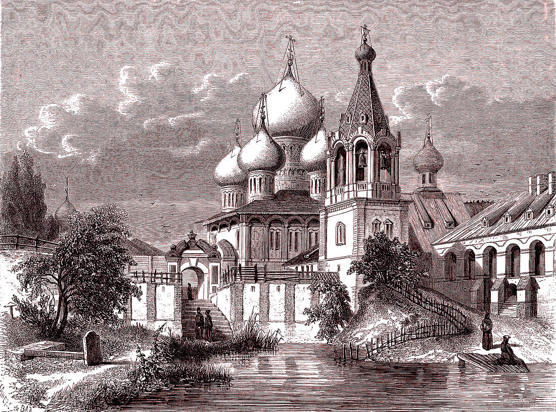 Annunciation Church, Suzdal, Russia, illustration