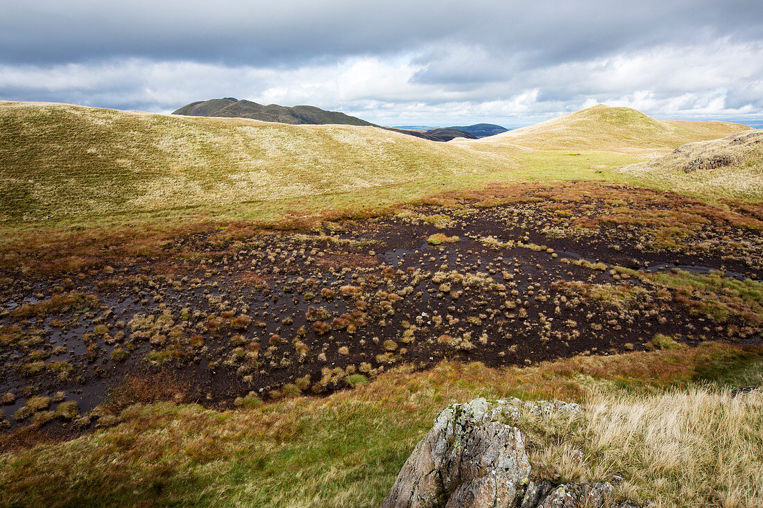 Eroded area of peat