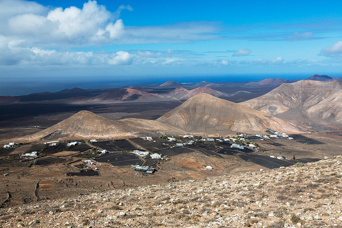 View of La Degollada, Lazarote, Canary Islands