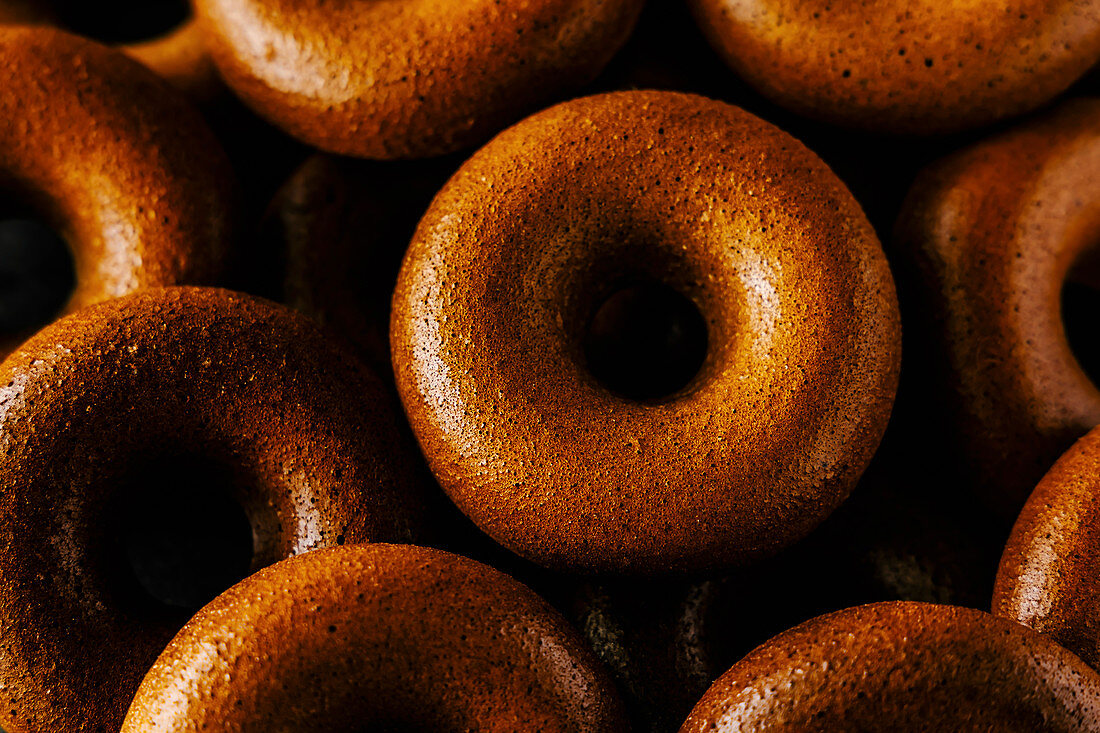 Luxury home baked ring doughnuts, or donuts
