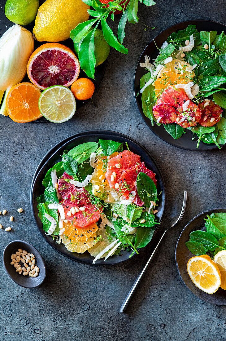 Citrus fruit and fennel salad