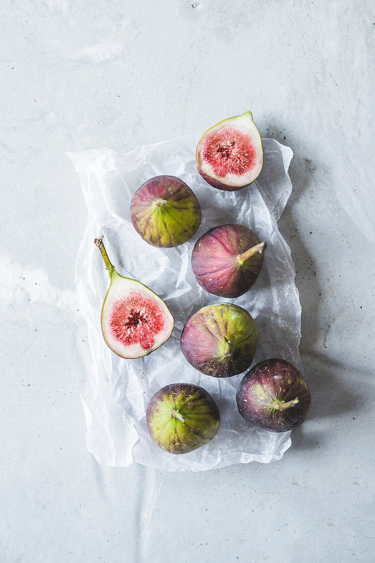 Punch and halved fresh figs