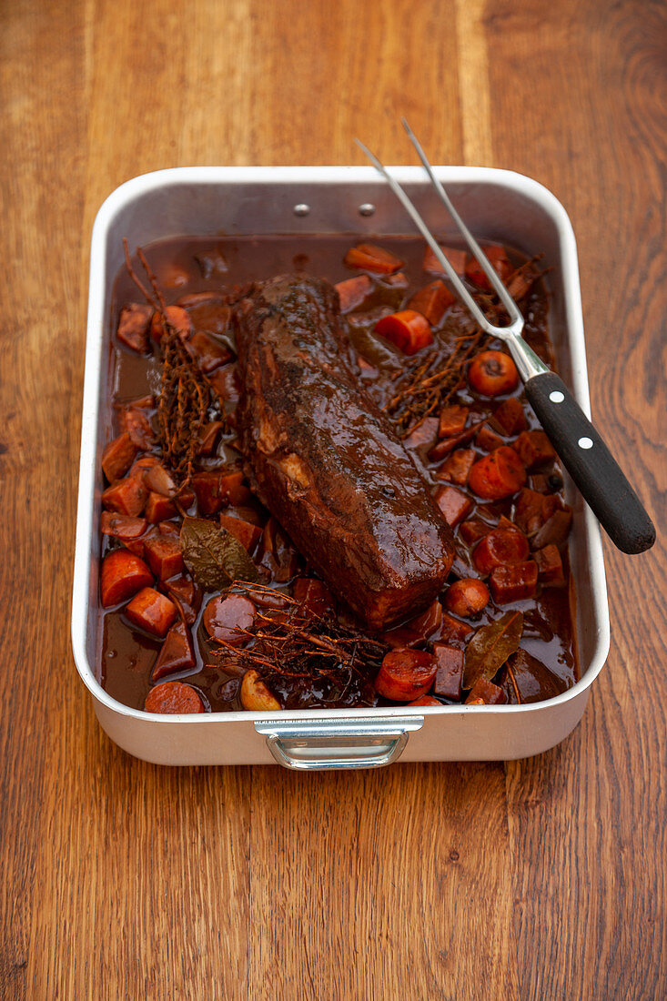 Sauerbraten from Hinterwald cattle in a 7-day pickle