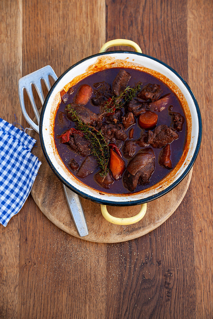 Baden venison ragout with elderberry