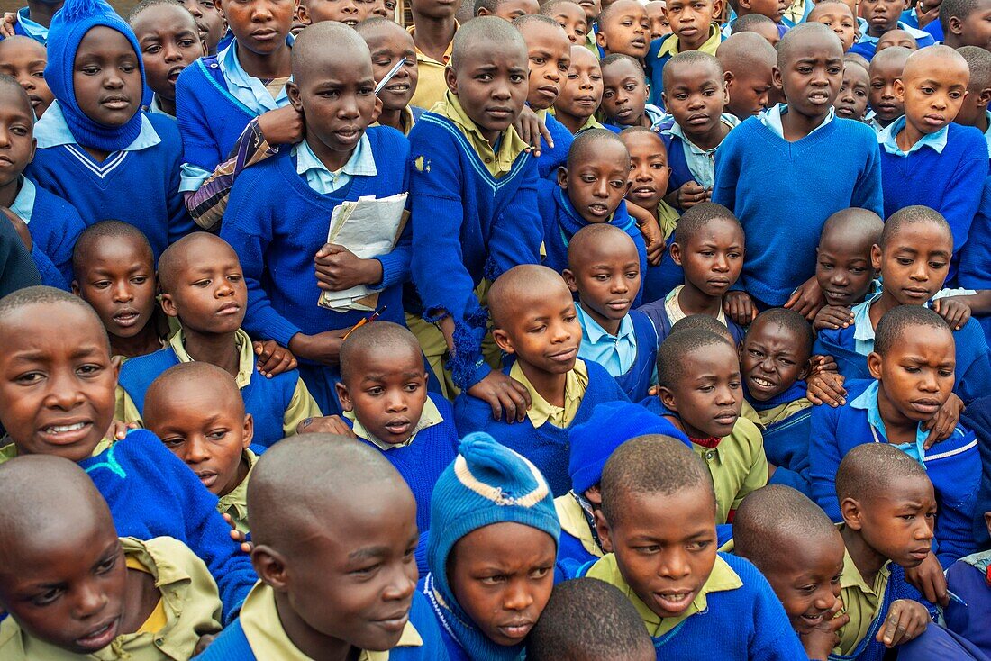 Schoolchildren in Kamba County, Kenya
