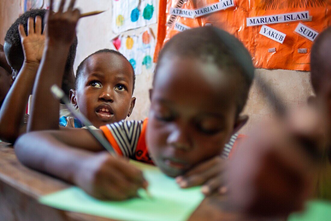 Schoolchildren, Lamu, Kenya