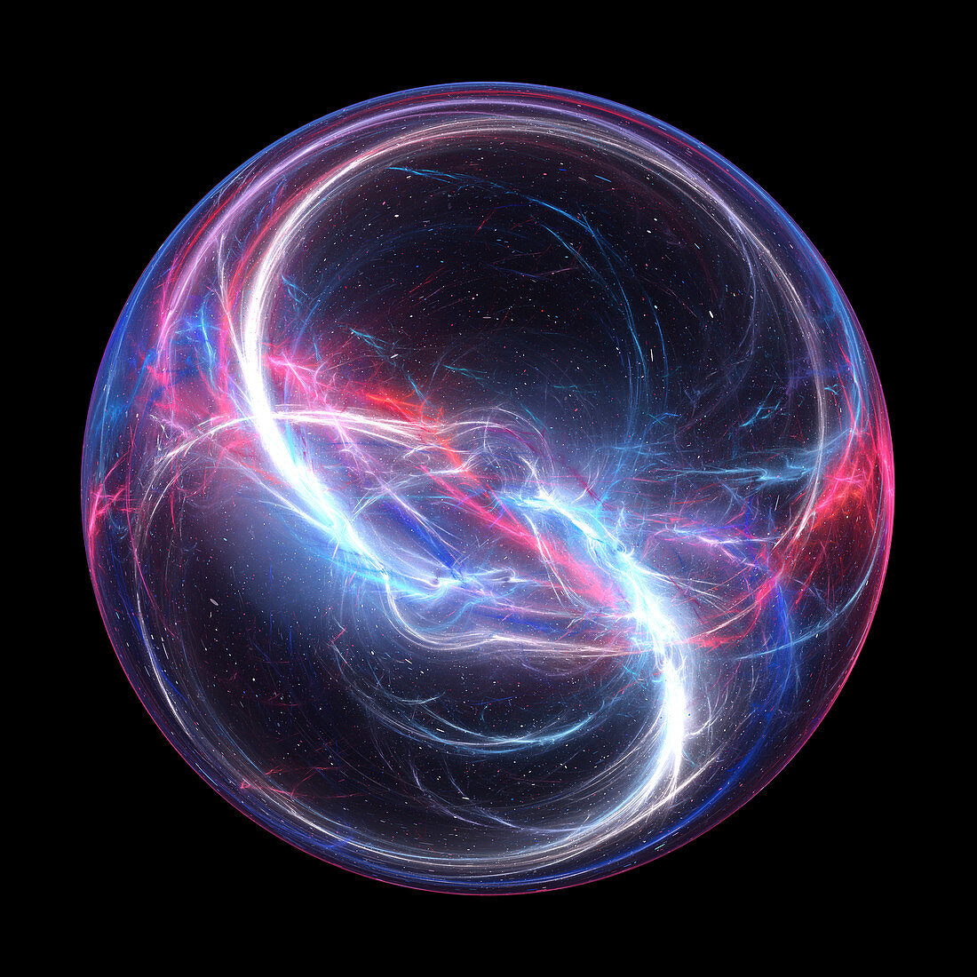 Discharged energy ball, conceptual illustration