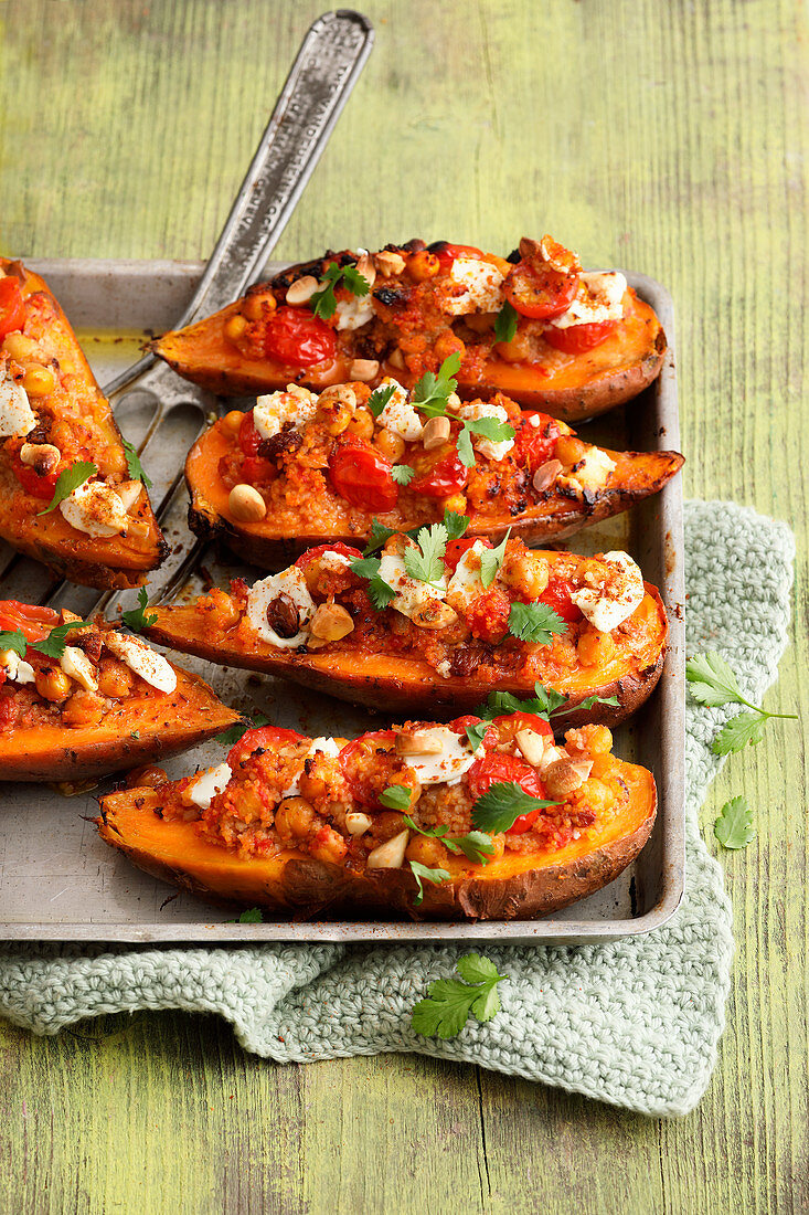 Kumpir - Stuffed oriental sweet potatoes