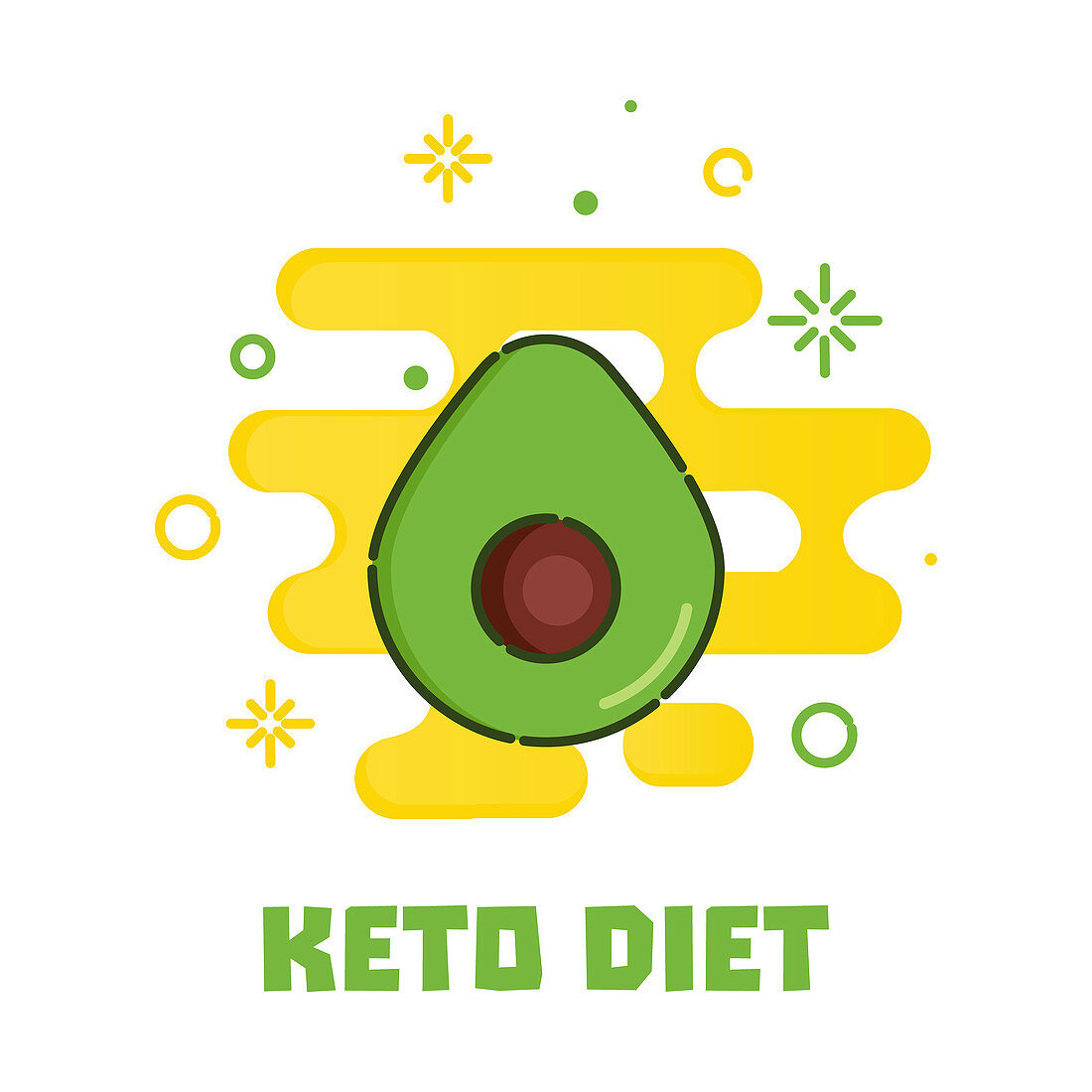 Keto diet, conceptual illustration