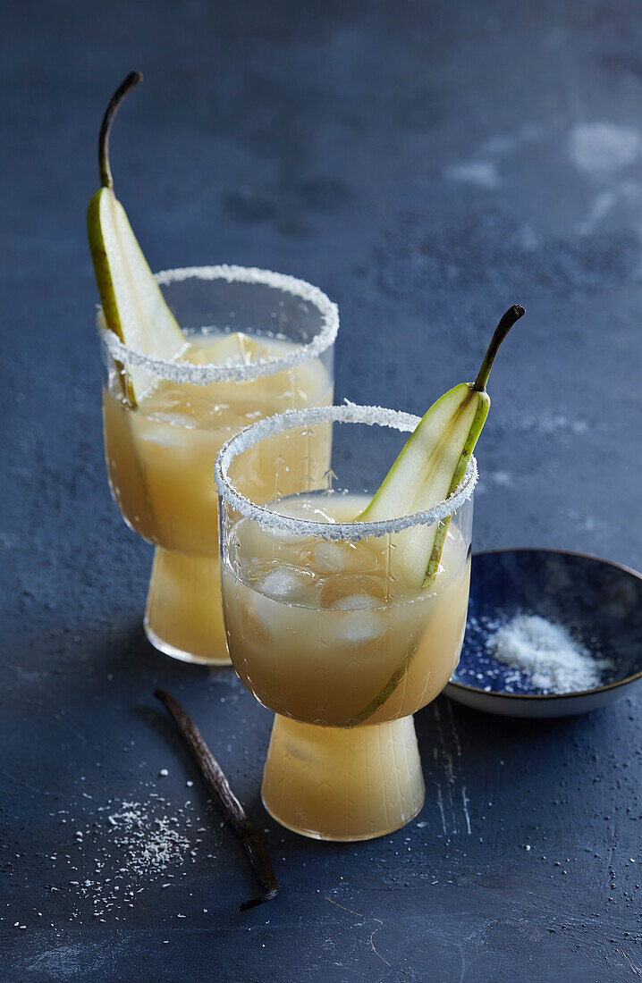 Birnen-Kokos-Limonade mit Vanille