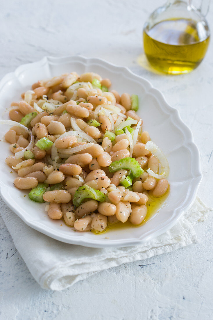 Italienischer Bohnen-Sellerie-Salat