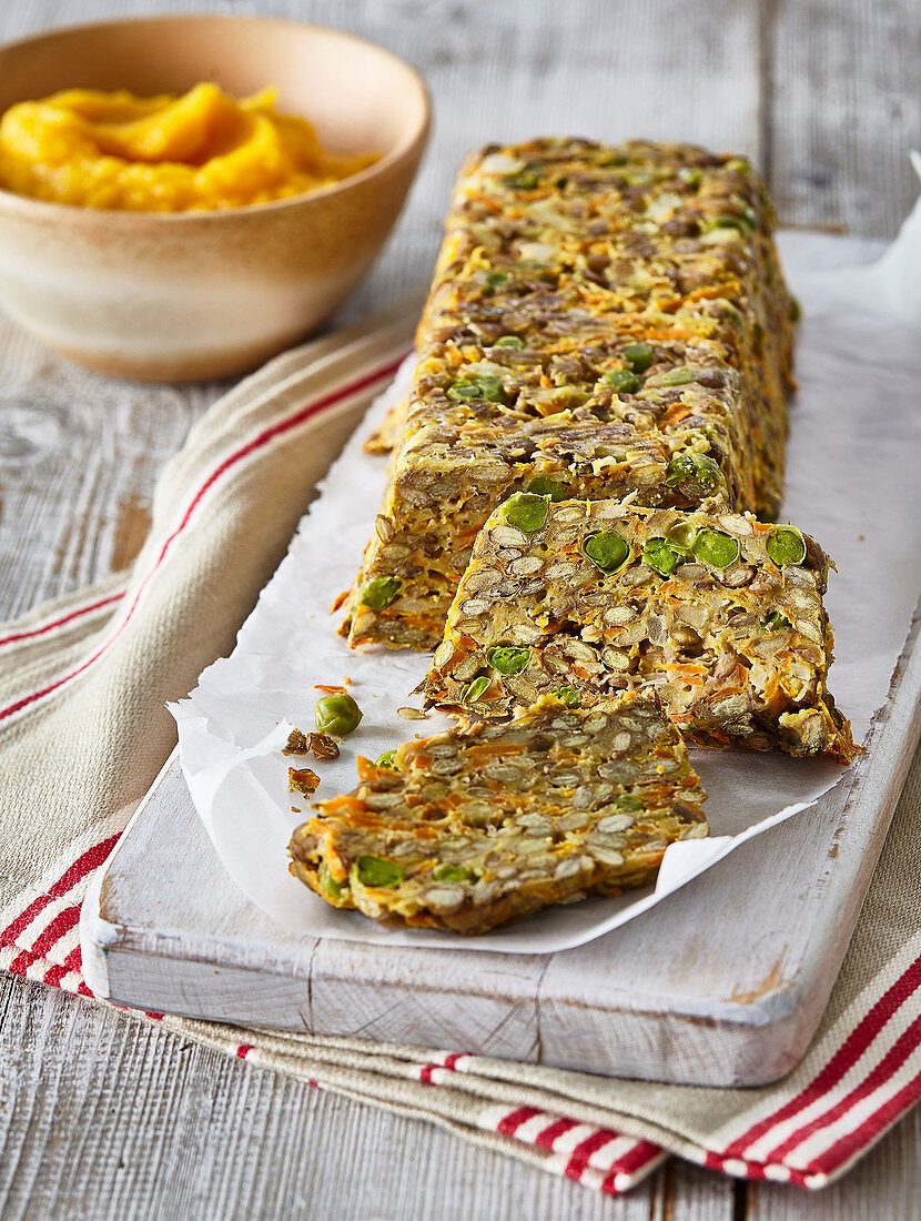 Lentil and vegetable loaf