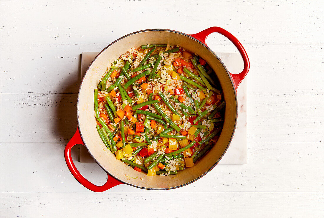 One-pot vegetable rice (sugar-free)