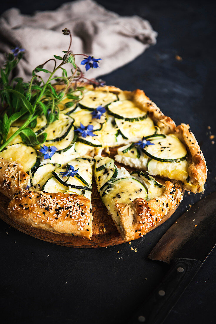 Zucchini Ricotta Galette