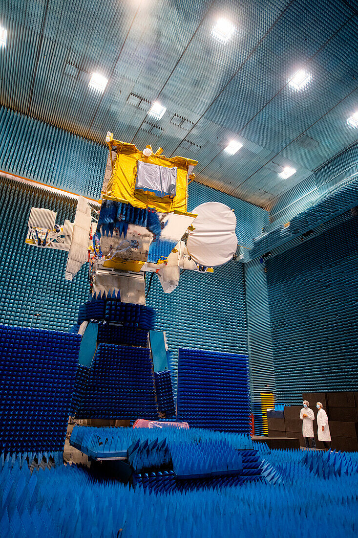 Eutelsat Quantum satellite undergoing testing