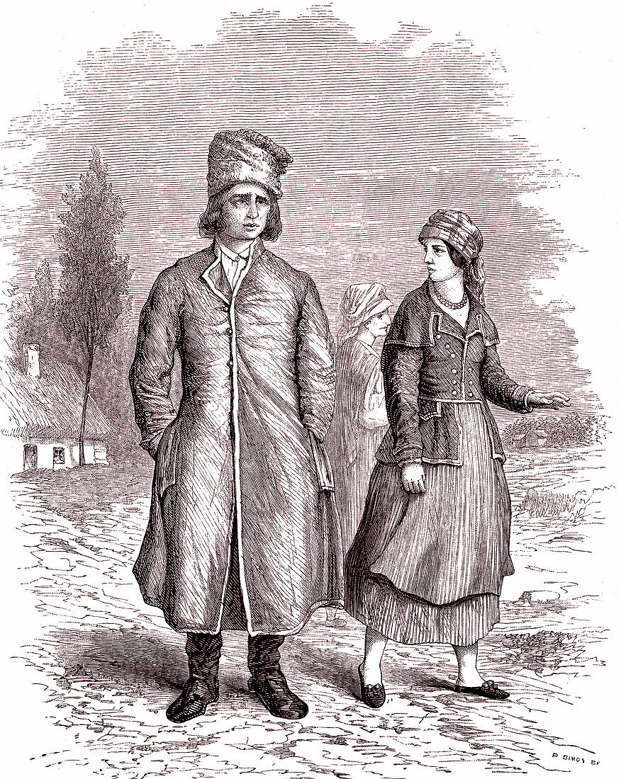 People of Polish Galicia, 19th century illustration