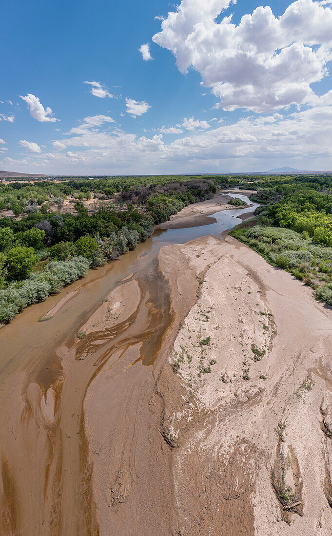 Sandbars on the River Grande, New Mexico, USA