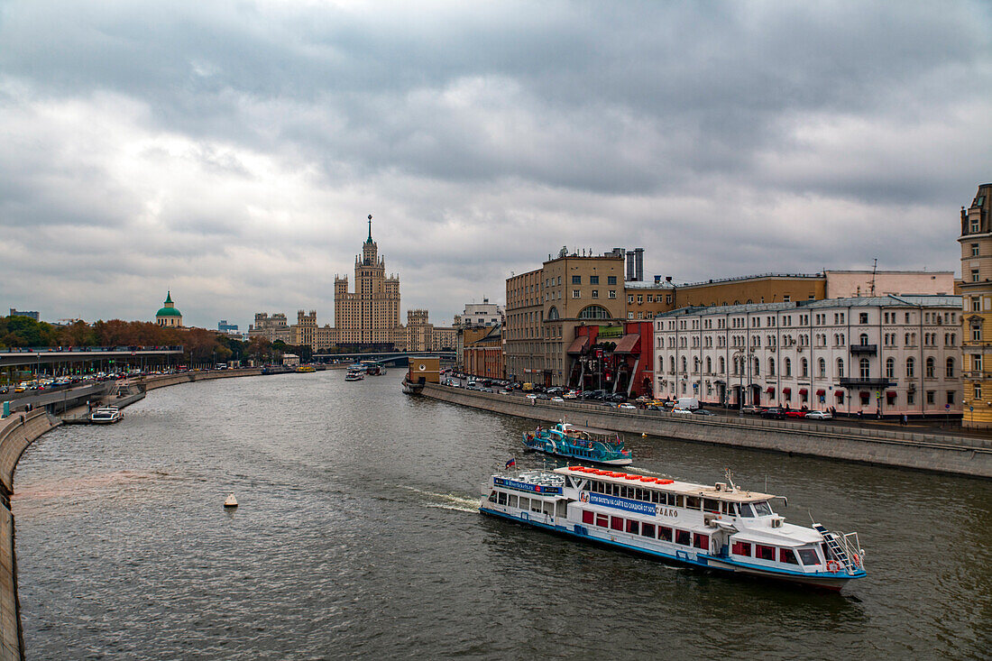 Cloudy day in Moscow, Russia