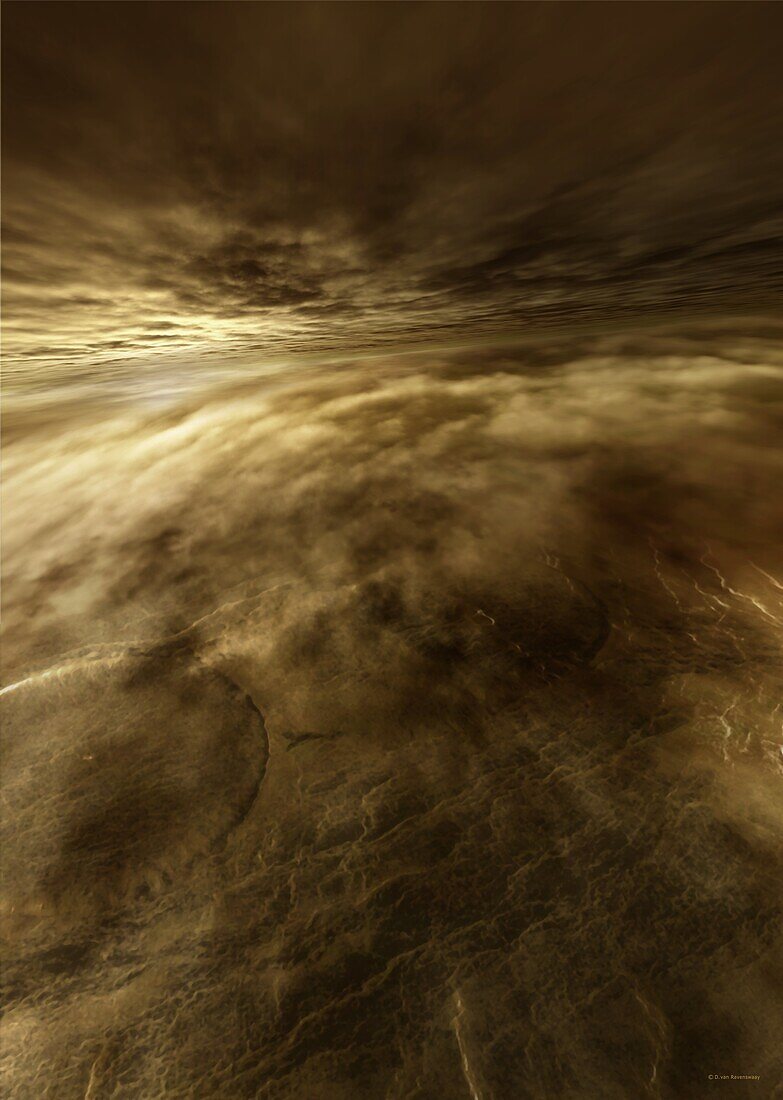 Surface of Venus, illustration