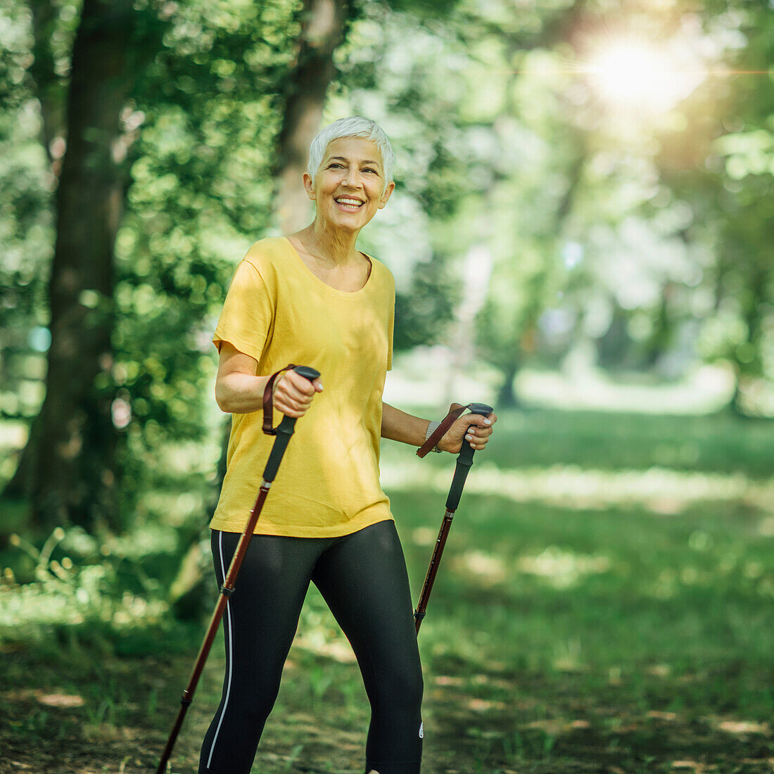 Senior woman walking