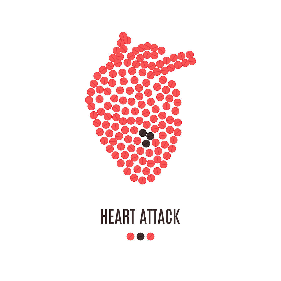 Heart disease, conceptual illustration