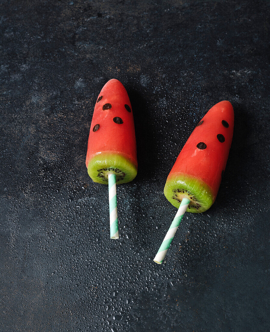 Wassermelonen-Ice-Pops