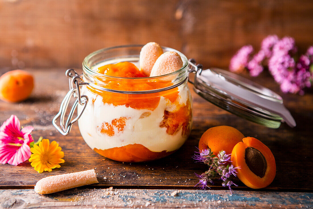 Financiers and apricot Tiramisu