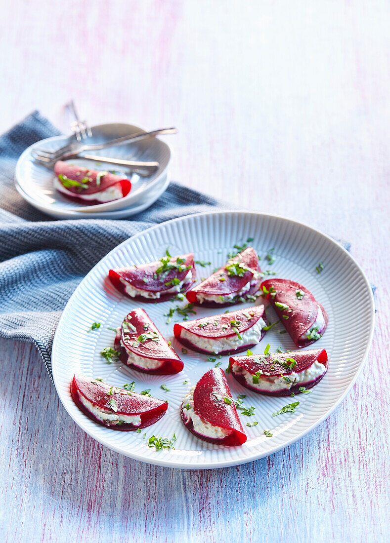 Beetroot ravioli