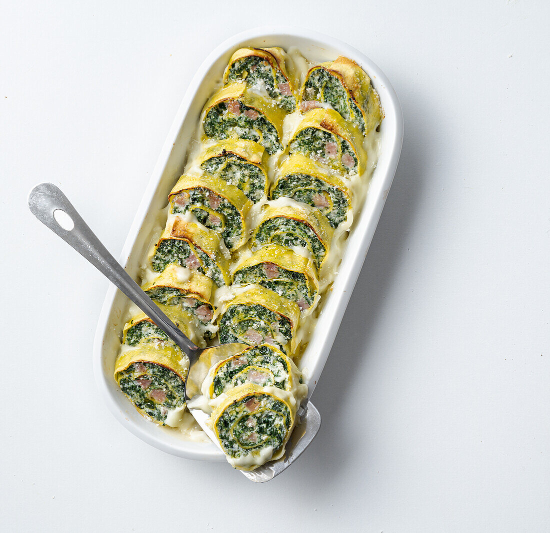 Rotolo mit Ricotta und Spinat (Italien)