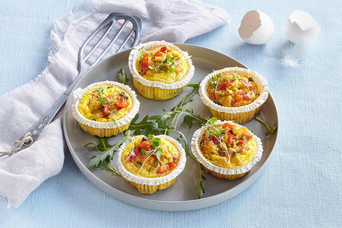Egg muffins with vegetables