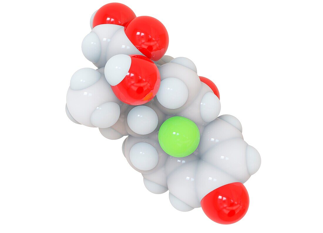 Dexamethasone drug molecule