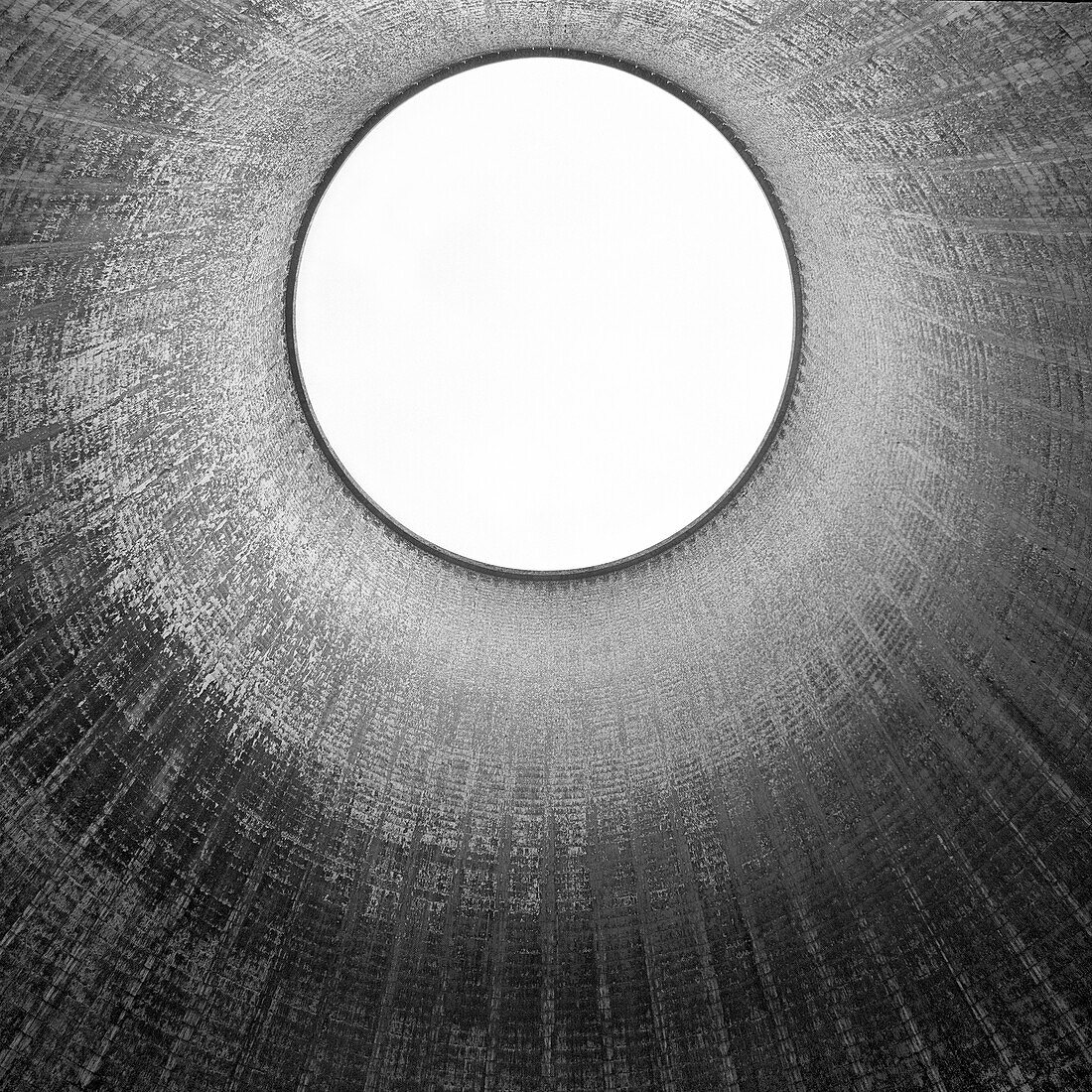 Inside of a new cooling tower