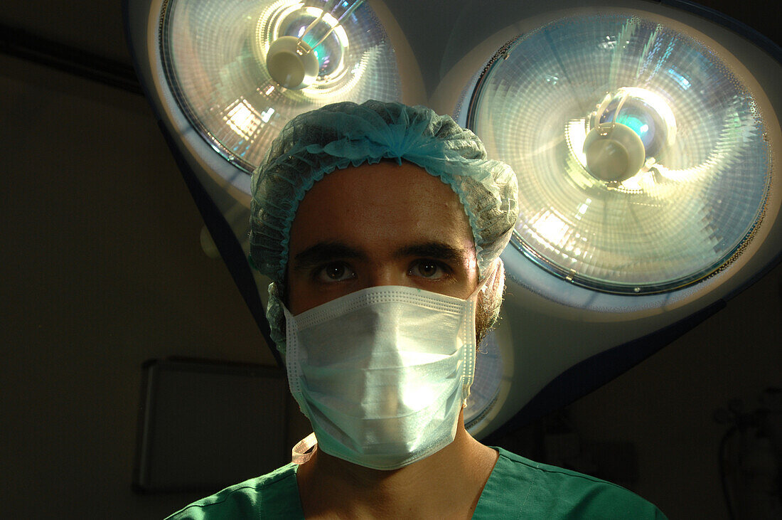 Masked surgeon