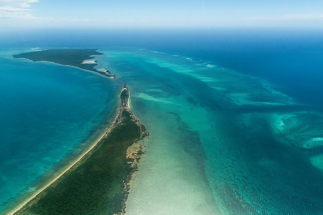 Quifuki Island, Quirimbas, Mozambique, aerial photograph