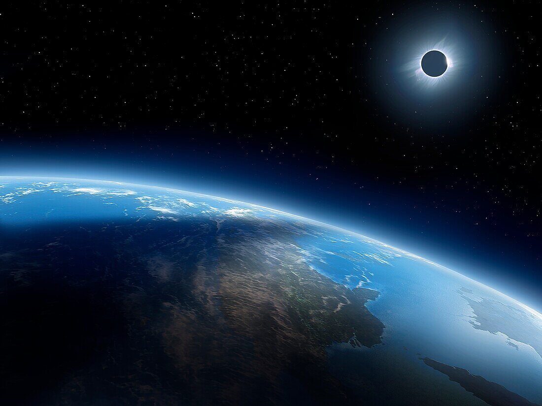 Solar Eclipse from Space