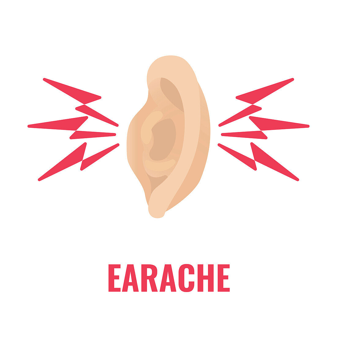 Earache, conceptual illustration