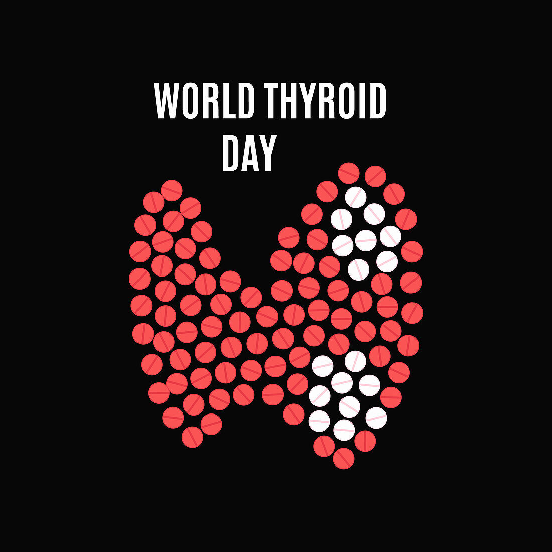 Thyroid disorder, conceptual illustration