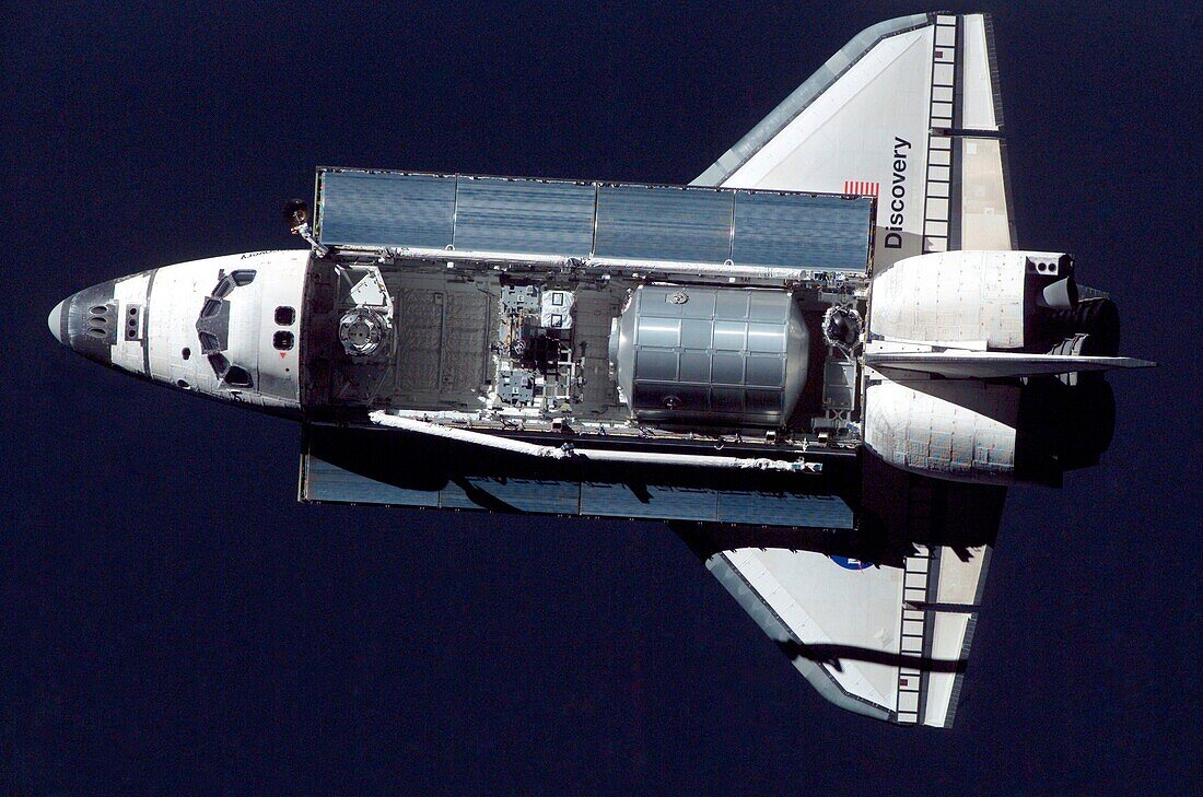 Discovery docking with ISS, STS-114