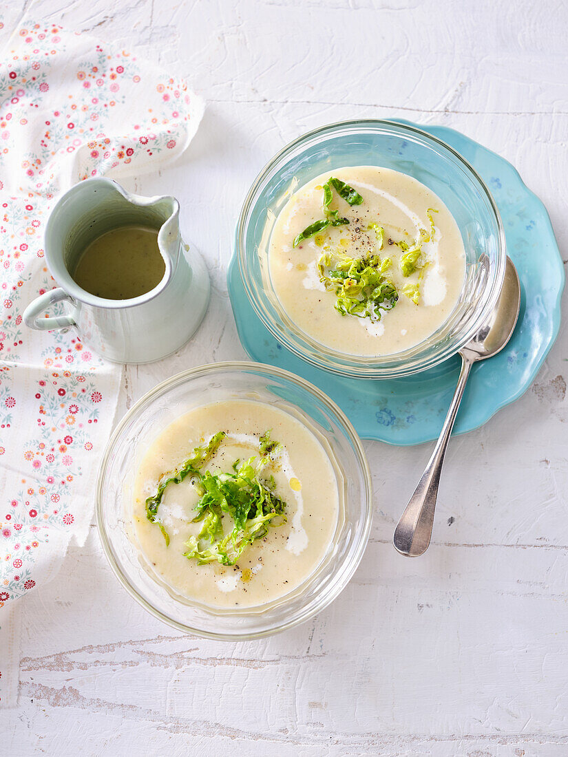 Vichyssoise - Kalte Kartoffel-Lauch-Suppe