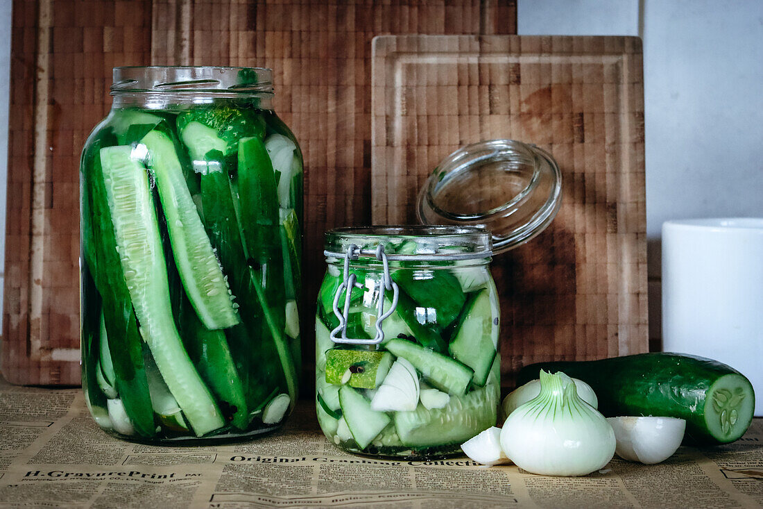 Russian pickled cucumbers