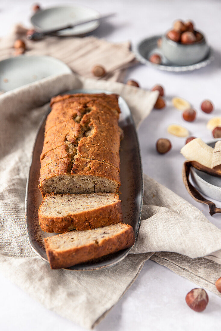 Haselnuss.Bananenbrot