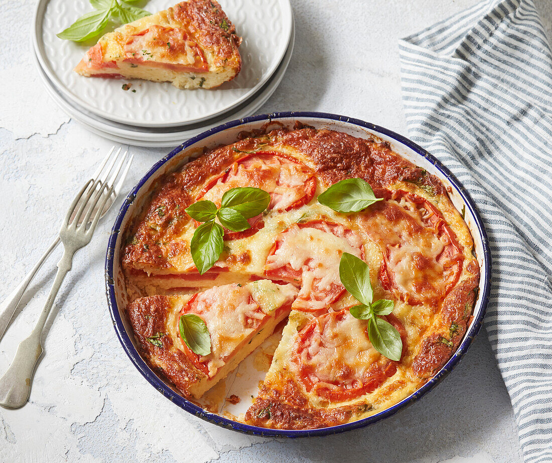 Tomaten-Mozzarella-Frittata