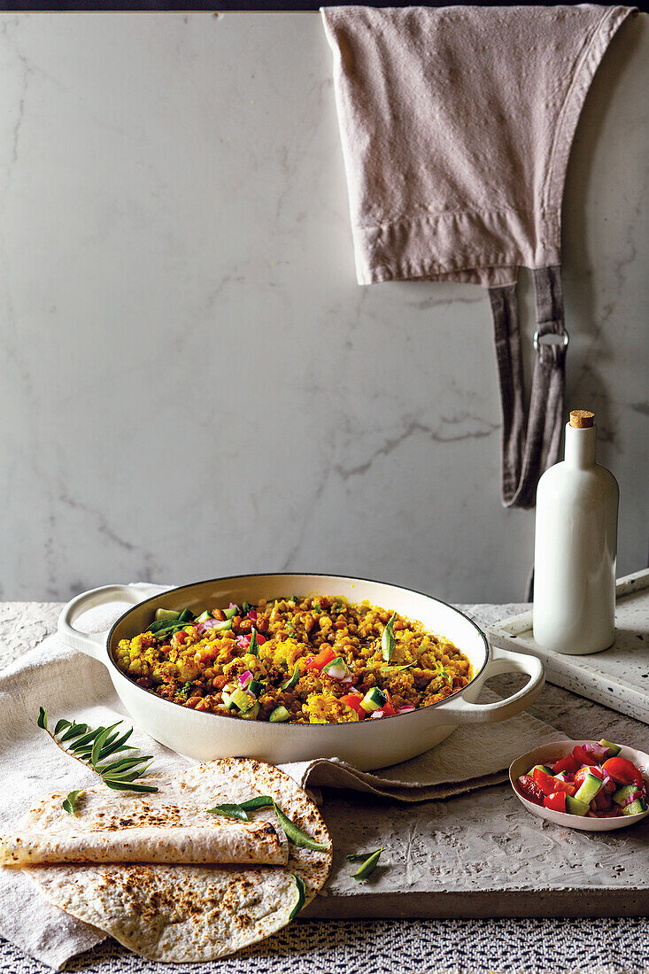 Vegeterian curried dhal