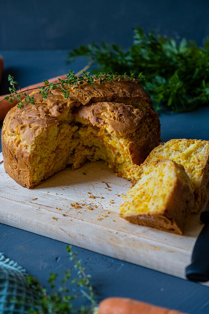 Karottenbrot mit Thymian