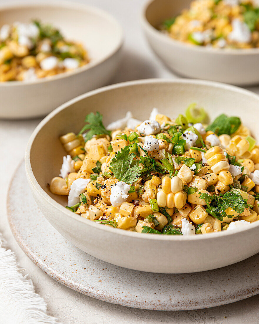 Veganer mexikanischer Maissalat