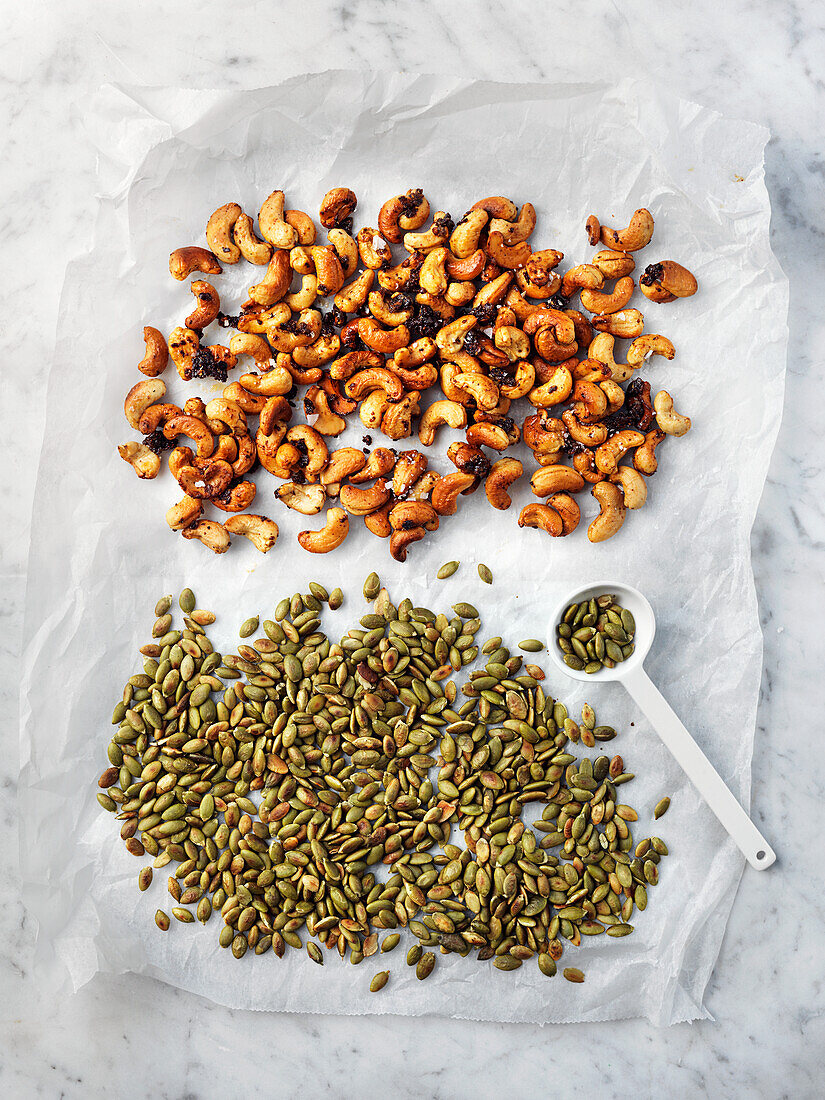 Nuts, pumpkin seeds, cashew