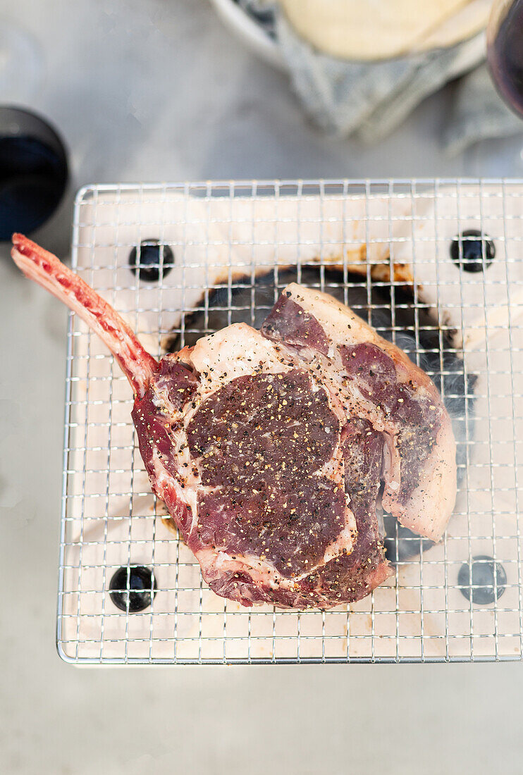 Ribeye auf Hibachi-Grill